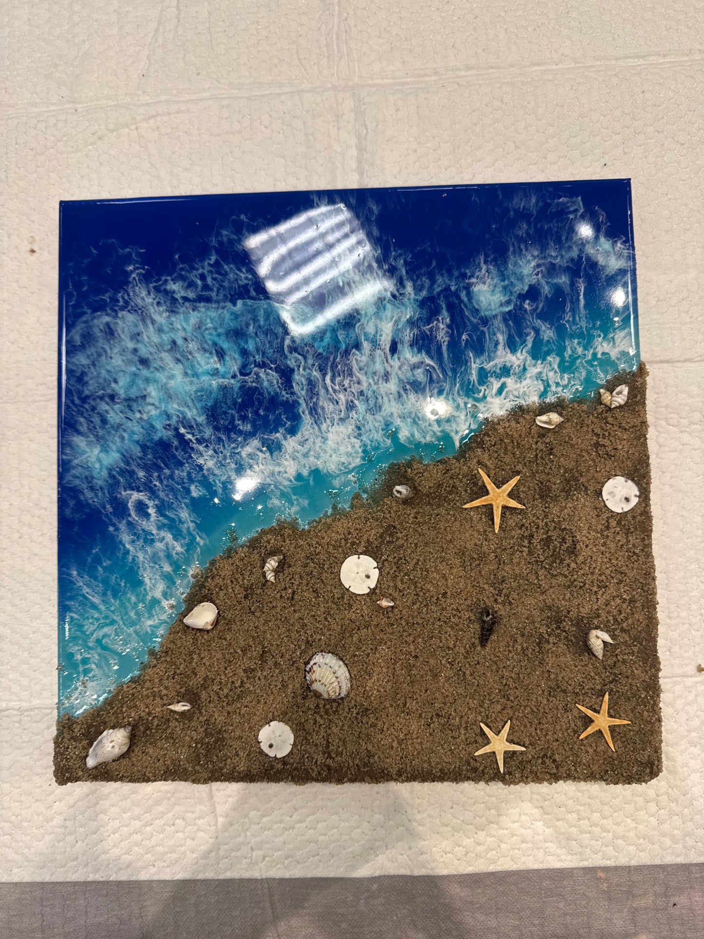 Resin Beach Scene