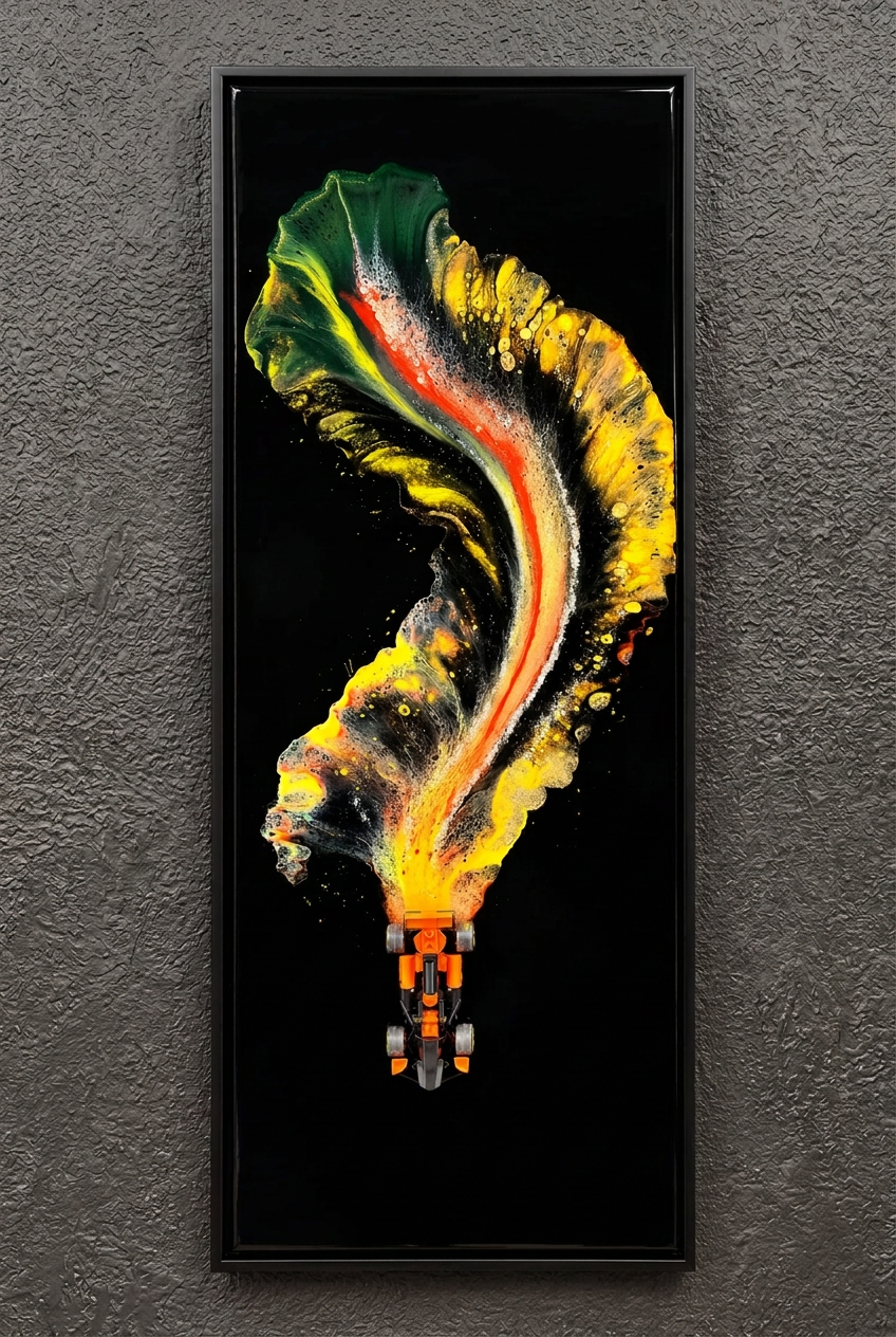 Race Car Fluid Art Experience 🏎️🎨
