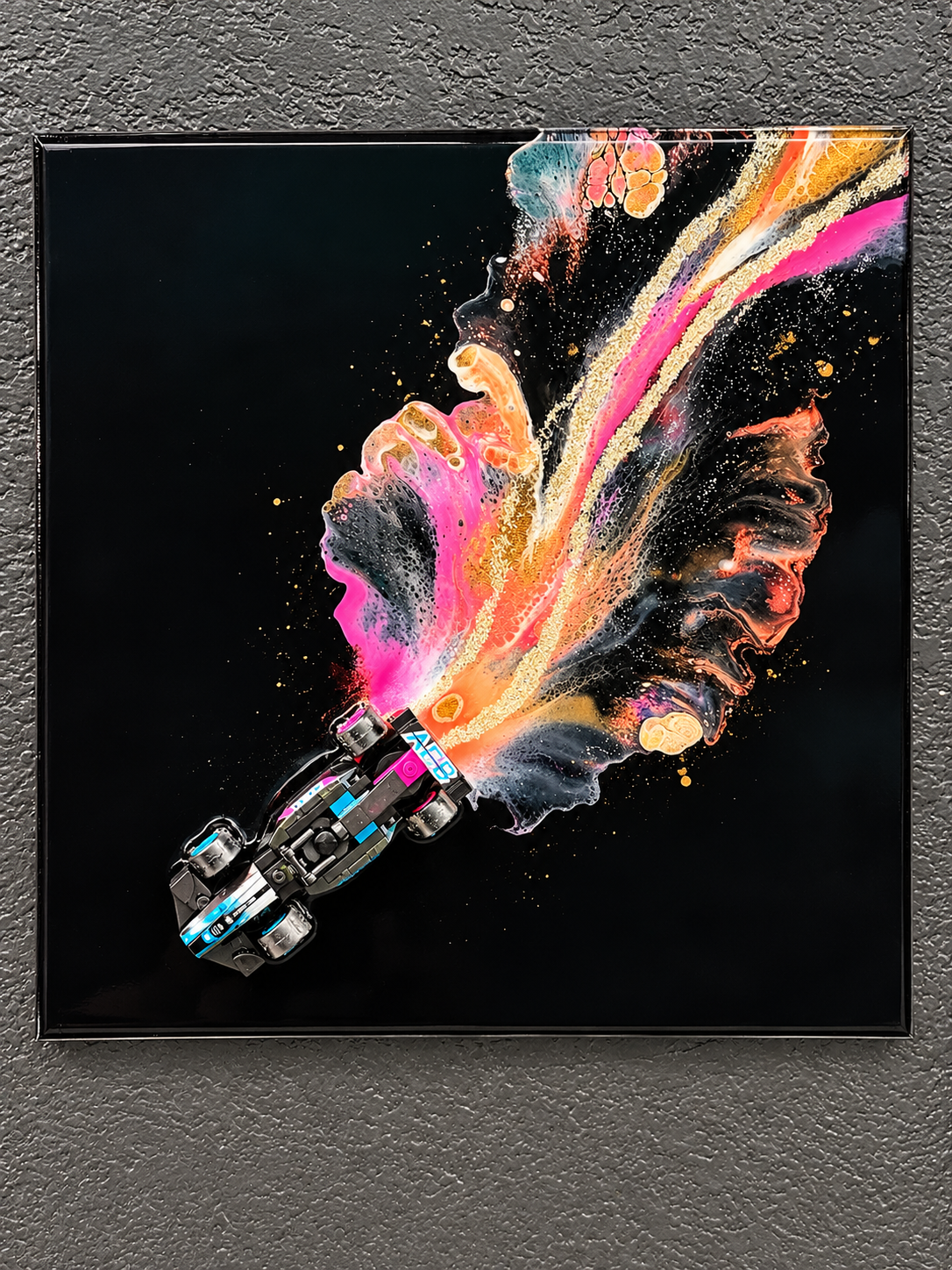 Race Car Fluid Art Experience 🏎️🎨