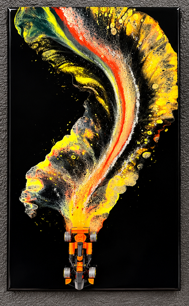 Race Car Fluid Art Experience 🏎️🎨